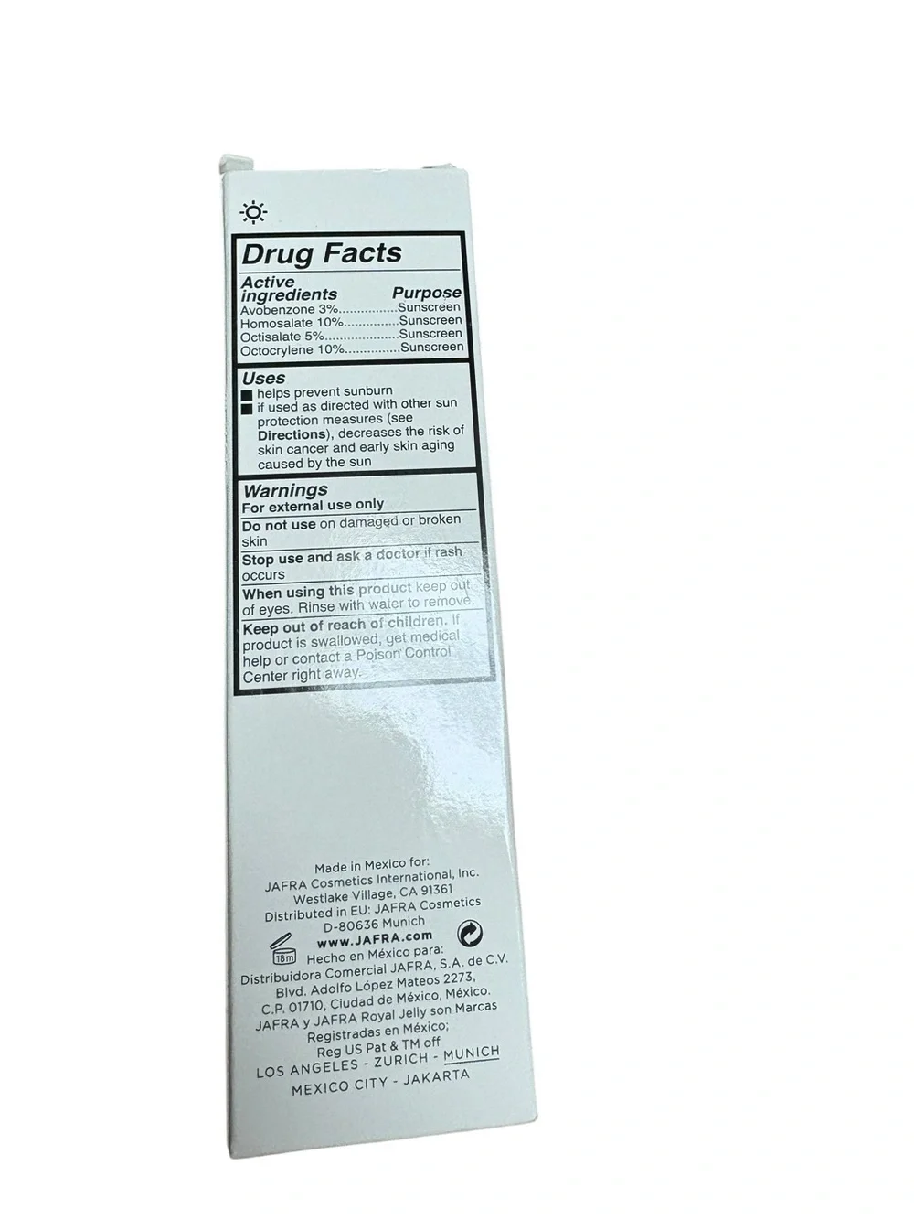 JAFRA Royal Men Royal Jelly Face Moisturizer Broad Spectrum SPF 20 2.5 oz